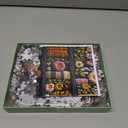 Floral Bookshelf Puzzles for Adults 500 Pieces Wildflower Books Pages Jigsaw Puzzles Vintage Unique Plant Mbroidery Art Puzzle Difficult Unique Family Challenging Games for Seniors Adults (20"x20")