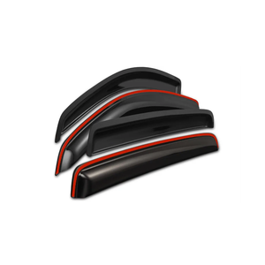 KitsPro in-Channel Side Window Rain Guards for 2016-2023 Toyota Tacoma (ONLY FIT Double Cab), Gloss Black Window Deflectors Vent Visors, Set of 4