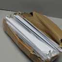 20 Pcs Adjustable Shelf Brackets for Double Track System Closet Organization Heavy Duty Wire Shelf Brackets(White,16.5 Inch)