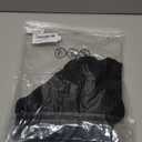 Micticsi Womens Short Sleeve T Shirts Pleated Dressy Casual Crewneck Loose Fit Tee Trendy Summer Tops Blouses 2025 Black, Size M, Black