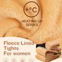 CHRLEISURE Women's Fleece Lined Tights - Fake Sheer Warm Pantyhose Thick Winter Leggings (Medium-Large)