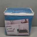 WEERRW 4 Pieces Velvet High Stretch Couch Covers for 3 Cushion Couch Sofa Slipcovers, Washable Furniture Protector with Non Slip Elastic Bottom, Feature Soft Plush Fabric, Peacock Blue, Large