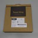 YOHOM Suction Cup Towel Ring Hand Towel Holder for Bathroom Vacuum Suction Washcloth Holder Dish Towel Hanger for Shower Wall No Drill Stainless Steel Brushed Finish (Silver)