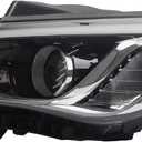 Dasbecan Halogen Headlight Compatible With Hyundai Sonata 2015 2016 2017 Left Driver Side Headlamp Assembly Replaces# HY2502183 92101-C2000 92101C2000 (Without Bulbs)