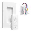 Wireless Dimmer Switch, Remote Light Switch and Receiver kit, Work with Alexa Voice Control, Smart Wall Switch Lighting Fixture for Dimmable LED/CFL INC/HAL Bulb of Ceiling Pendant Lamps, ETL Listed