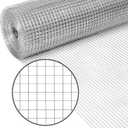 PS Direct Hardware Cloth - 24 Inch x 25 Foot Multipurpose Galvanized Mesh  1/4 Inch Square Openings, Great for Chicken Coop, Gutter Guard Craft Projects and Garden Use, 23 Gauge, 1 Roll