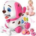 Vahome Puppy Toy for 1 Year Old Girl Gift, Musical Baby Toy 6-12-18 Month, First Birthday Gifts for 1 Year Old Girl Boy, Educational Infant Toys for 7 8 9 10-12 Month (Pink)