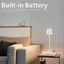 BGFHome 2Pack Cordless Table Lamp LED Desk Lamp,5000mAh Rechargeable Touch Night Light Wireless Minimalist Design for Couple Dinner/Restaurant/Bedroom/Bars/Outdoor Party/Camping/Coffee ShopWhite