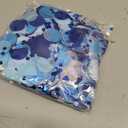 6000 Multi Coloured Confetti, Large Pastel Wedding Confetti, Multicolor, 2.5cm Paper Confetti for Decoration, Birthday, Carnival, Theme Party (Blue 50g)