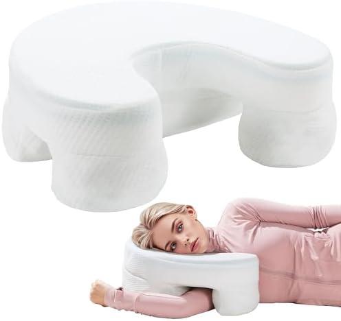 ROYALAY Side Sleeper Pillow with Arm Hole, Adjustable Shoulder Pillow for Side Sleepers, Memory Foam Arm Pillows for Adults, Ergonomic Side Sleeper Pillow for Shoulder Pain