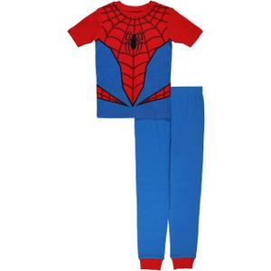 Marvel 2-Piece Snug-fit Cotton Pajama Set, Soft & Cute for Kids (6, Spider Costume)