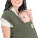 KeaBabies Baby Wrap Carrier - All in 1 Original Baby Carrier Newborn to Toddler Sling, Easy to Wear, Hands Free Bonding, Lightweight, Breathable Infant Wraps (Black