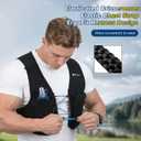 Running Vest for Women Men, USA Design, Lightweight Hydration Vest, Adjustable Elasticated Crisscrosses, Front Phone Pocket, Running Vest with 500ml Soft Flask for Marathon, Training Runs