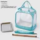 Parrot go Out Portable Bird Bag Oxford Cloth Clear pet cage Foldable pet Go Out Bird Bag (Green)