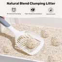 FUKUMARU Tofu Cat Litter - Natural Lightweight Bean Dregs & Corn Starch Cat Litter Pellets, Dust Free Quick Clumping, Effective Odor Control, Flushable, Low Tracking, 32lb (8lb x 4 Bags)
