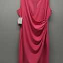 IHOT 2025 Women's Sexy V Neck Sleeveless Faux Wrap Ruched Sheath Bodycon Cocktail Party Work Dress (Large)