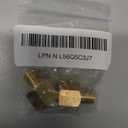 3/4 Straight Air Piping Fittings, 3/4 x 1/2 Male NPT Threads Adapter Fittings, Seal Taped Needed, Brass-Nickel Plated, 2PCS For Shop Compressed Air Line System