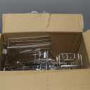 Corner Shower Caddy Tension Pole 4 Tier Adjustable Stainless Steel Shower Shelf for Inside Shower Bathtub Shampoo,Standing Bathroom Organizer Shelves with 39 to 113 inch Height (Silver)