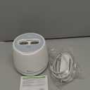 Drixo Ultrasonic Retainer Cleaner Machine, IPX6 Waterproof Dental Cleaning Pod, 3 Modes Denture Cleaner for Night Guard Mouth Guard Braces, 45kHz Denture Dome with UV Light, 200ML Tank, Arctic White