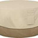 Classic Accessories New Veranda 42" Fire Pit Table Cover - Round, Outdoor Table Cover