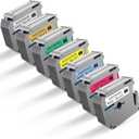 M Tape Work for PT-65 PT-70 PT-70BM PT-M95 Replace with Brother P Touch M Tape 12mm 0.47 Colors for M-K231s/M-431/M-531/M-631/M-731/M-831/M-931s with Label Maker PT-45 PT-80 PT-90 8m 26.2ft