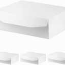 White Extra Large Gift Box with Lid 4 Pcs 16.5 x 13 x 5.3 Inches, Gift Box large White Gift Boxes for Presents Clothes Robe Wedding Dress Sweater,Reusable Foldable Bridesmaid Proposal BoxGlossy