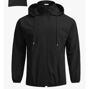 COOFANDY Men's Packable Rain Jacket Lightweight Waterproof Raincoat with Hood Travel Hiking Golf Windbreaker,3 XL