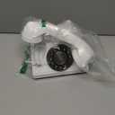 White Vintage Telephone, Corded Retro Landline Phones for Home, Single Line Old Fashion Desktop House Phone with Loud Ringer for Seniors, Classic Antique Phones for Office/Hotel/School