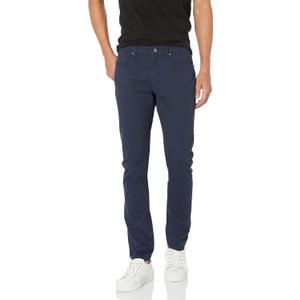 Men's 5-Pocket Stretch Twill Casual Pants (34W x 31L, Navy)