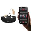 Advanced Bluetooth Hearing Aids for Seniors - Rechargeable and Noise Cancelling, Smart App Control, Ideal for Mild to Moderate Hearing Loss, OTC Digital Devices with 3 Scene Modes