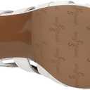 Easy Street Women's Jetty Heeled Sandal (White, 6)