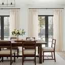 Cream Beige Linen Curtains 96 Inches Long Memory Shape Trained Pinch Pleated Curtain for Living Room with Hooks Rings Back Tab Pinch Pleat Sand Color Drapes 96 Inch Length for Boho Bedroom 1 Panel