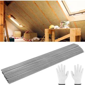 180 Pcs Insulation Support Wire - 16 Inch 1080 High Carbon Steel Insulation Wire Metal Insulated Support Rods for for Attic Flooring, Ceiling and Wall Insulation
