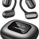 Monster Open Ear Headphones Touch Screen Earbud, Open Touch Pro 100 Wireless Earbuds Support TF Card, Bluetooth Earbuds with ENC Clear Talk, Multiple EQ Modes, Comfort Earhooks, IPX5, 30H Playback