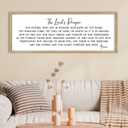 FZMHASLWW Our Father Prayer Wall Decor 32"X12" Bible Verse Scripture Inspirational Quotes Sign Christian Large Wood Framed Wall Hanging Art (Wood)