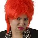 Ziggy Stardust Bowie Red Mullet Costume Wig