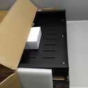 2 Pack Pull Out Cabinet Organizer Expandable, Adhesive with Nano Film, Pull Out Drawers for Cabinets in Kitchen, Pantry or Bathroom (Black, 21" DEEP)