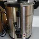 Valgus Commercial Coffee Urn 32-Cup 6L Stainless Steel Large Coffee Maker with Percolator Electric Hot Water Dispenser for Party, Office, Wedding