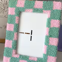 Tufted Picture Frame Fits 4x6 photos