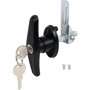 Keyed-Alike Locking T-Handle Kit for Truck Camper Shell/Cap & Topper - Black T-Handle Lock Set with Door Compatibility (Right)