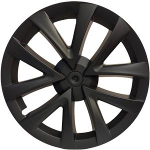 CEYGXICE 18 Inch Wheel Covers for Tesla Model 3 Accessories 2020-2023 Matte Black ABS Material Hubcaps Replacement for Tesla Model 3 (1PC) (Spiderweb Style）