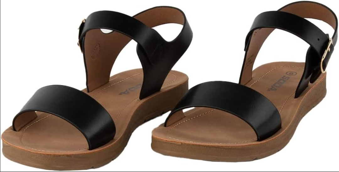 SODA Comfort Ankle  Sandals 13 size Black