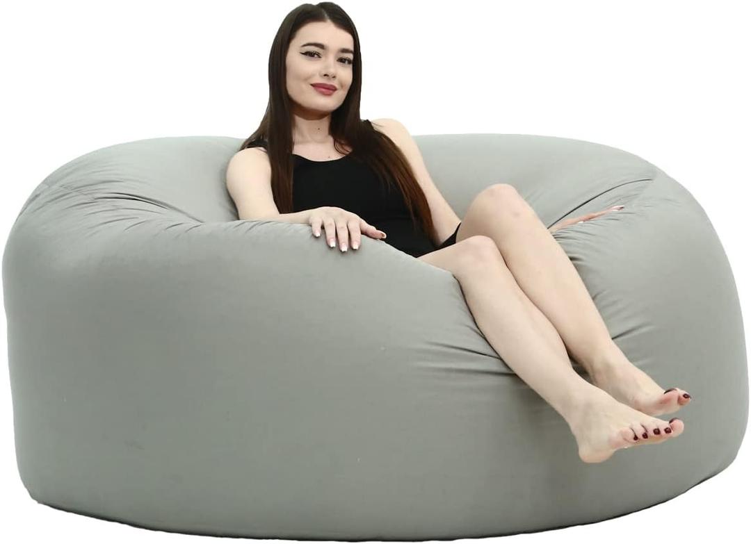 Bean Bag Sofa Cover (LINNER Cover, 6FT(D153*H65cm) ONLY Cover)