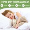 FGZ 2 Pack Bamboo Mattress Protector-Twin Size,Waterproof Cooling Machine Washable with Deep Pockets 39 * 75+15inch