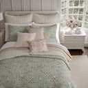 Levtex Home - Lyon Teal Quilt Set - Full/Queen Quilt + Two Standard Pillow Shams - Bird Toile - Teal, Brown, Cream - Quilt Size (88x92in.), Sham Size (26x20in.) - Reversible - Cotton Fabric