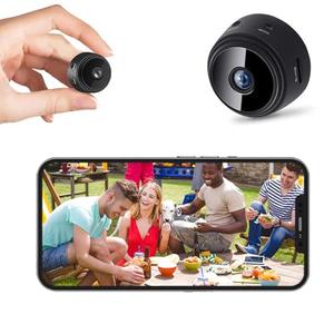 WloewCloud Hidden Camera-WiFi Wireless Cam-Nanny Camera-Spy Cameras-1080P HD Night Vision Baby Cam - Surveillance Cameras with Motion Detection and Night Vision, Compatible with Smart Phones-Black