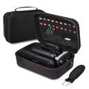 CoBak All-in-One Carrying Case for Nintendo Switch 2 (2025), with 18 Game Card Slots, Pro Controller Holder, Dock & Adapter Storage, Accessory Compartment, Portable Travel Bag, Black