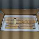 Side Table, Small End Table with Storage Shelf, 3-Tier Small Coffee Tables for Living Room Bedroom Narrow Spaces(Oak)