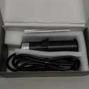 ANNQUAN 2 inch Space Saver Pop Up Outlet for Countertop with PD20W USB Ports,2 Outlets Tamper Resistant,Splashproof Pop Up Socket,Desk Power Grommet for Home Office Kitchen Black (ETL Listed) (6ft Cord)