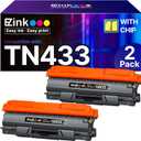 E-Z Ink Compatible Toner Cartridge Replacement for Brother TN-433 TN433 TN433bk TN431 Compatible with HL-L8260CDW HL-L8360CDW MFC-L8610CDW MFC-L8900CDW (2 Pack, Black)
